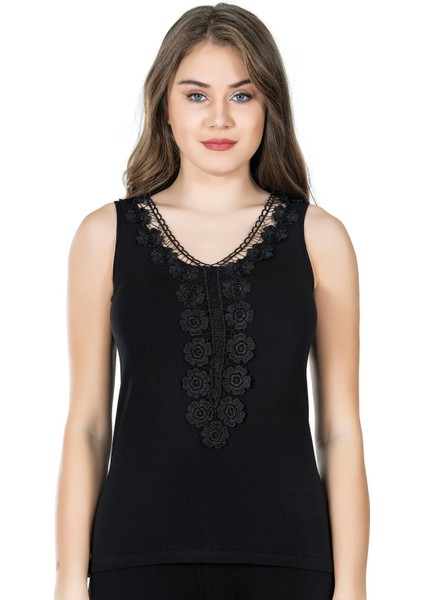 Güpürlü Sıfır Kol Kadın Atlet 155