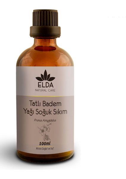 Tatlı Badem Yağı Soğuk Sıkım 100 ml