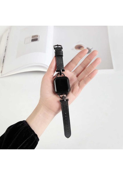 Apple Watch Ultra 49MM Kordon Krd-53 Deri Strap Kayış