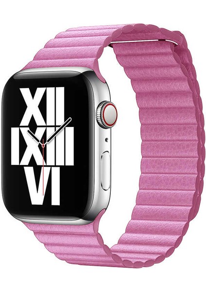 Apple Watch Ultra 49MM Kordon Krd-09 Deri Lop Strap Kayış