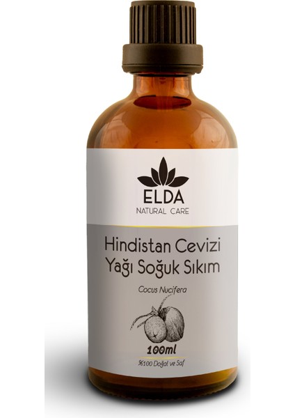Hindistan Cevizi Yağı Soğuk Sıkım 100 ml