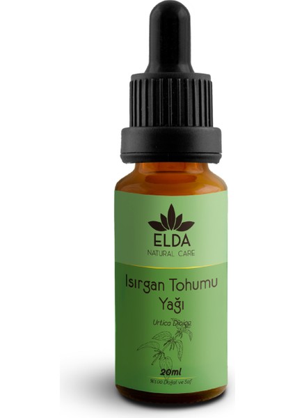 Elda Natural Care Isırgan Tohumu Yağı Soğuk Sıkım 20 ml