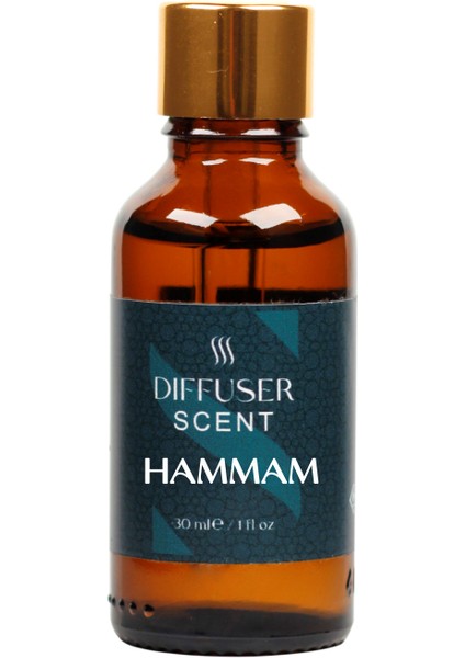 Hammam Koku Difüzörü Esansı, Difüzör Parfümü, Ev Kokulandırma 30 ml