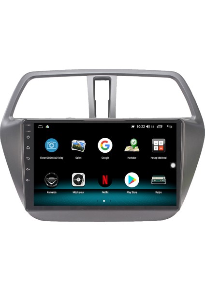 Suzuki S Cross Android 10 Carplay Özellikli Navigasyon Multimedya Ekran 2gb Ram + 32GB HDD