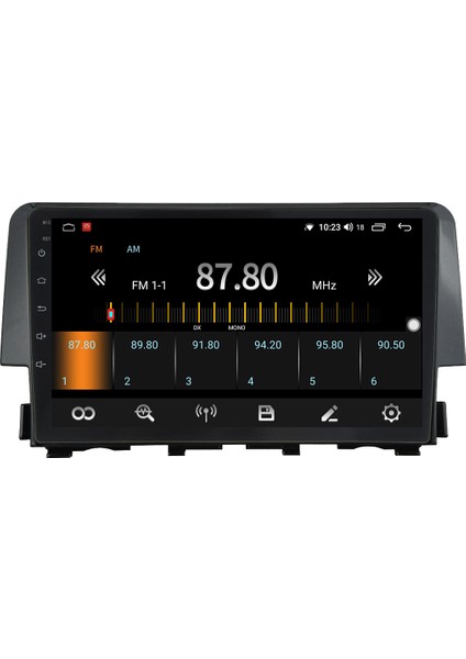 Honda Civic Fc5 Android 10 Carplay Özellikli Navigasyon Multimedya Ekran 2gb Ram + 32GB HDD
