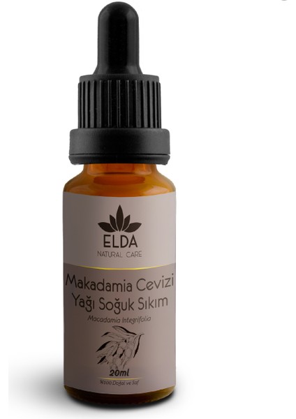 Makadamia Cevizi Yağı Soğuk Sıkım 20 ml