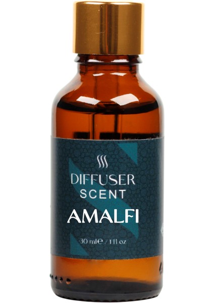 Amalfi Koku Difüzörü Esansı, Difüzör Parfümü, Ev Kokulandırma 30 ml