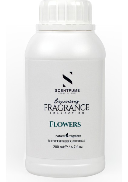 Flowers Geniş Alan Kokulandırma Makinesi Parfümü, Ofis, Otel, Mağaza Kokusu- 200 ML