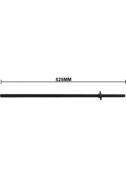 Siyah 20.7 Inç T8 Ptfe Vidalı Çubuk 2mm/8mm Ender3 V2 3D Yazıcı Için (Yurt Dışından)