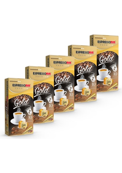 Premium Gold Alüminyum Kapsül Kahve 50'li Nespresso Uyumlu