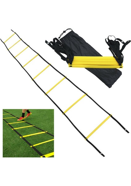 Çevik Hız Eğitimi Merdiveni 8/12/16/20 Ayak Işi Fitness Futbol Egzersizi 9m 16JOINT (Yurt Dışından) modelleri