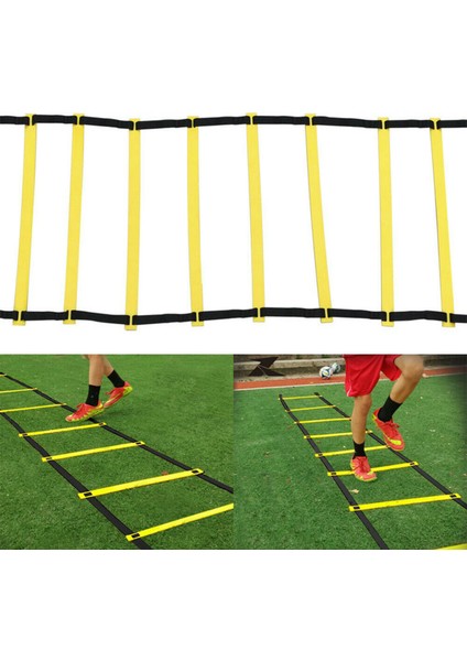 Çevik Hız Eğitimi Merdiveni 8/12/16/20 Ayak Işi Fitness Futbol Egzersizi 9m 16JOINT (Yurt Dışından) indirimleri