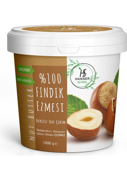 Natürel %100 Fındık Ezmesi 1 kg