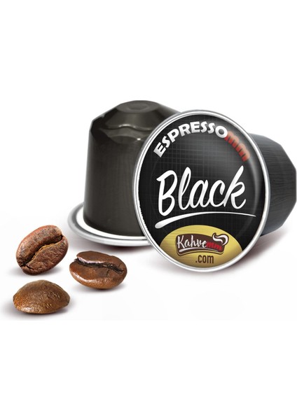 Premium Black Alüminyum Kapsül Kahve Nespresso® Uyumlu 100 Adet