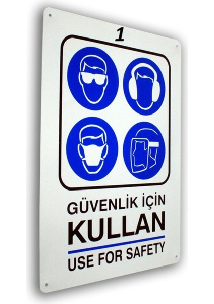 Pano Metal Iş Güvenliği Levhası Güvenlik Için Kullan 25,5X36 Cm.