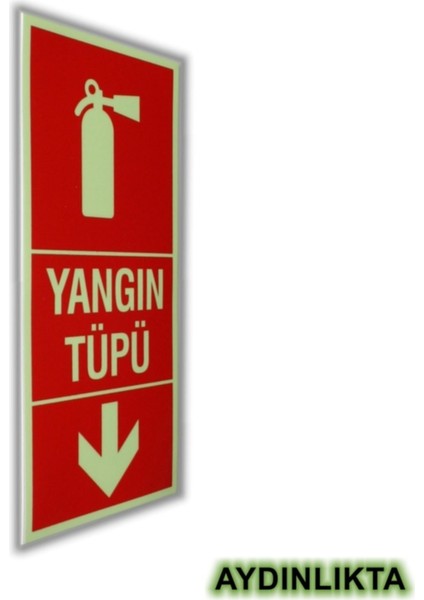 Pano Ekonomik Fosforlu Yönlendirme Sembolleri Yangın Tüpü 11,5X25 Cm. modelleri