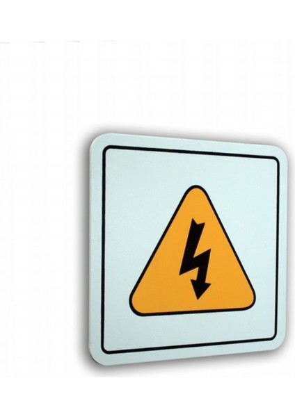 Pano Pvc Sembol Dikkat Yüksek Gerilim 12X12 Cm.