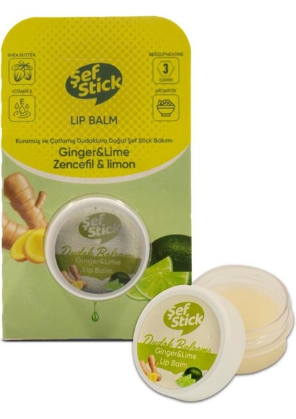 Stick Lip Kavanoz Zencefil Limon 10 ml