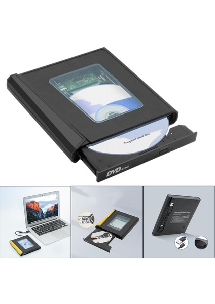USB 3.0 Harici DVD Drive Yazarı Pc Black Için Okuma-Yazma Dvd-Rw fırsatları