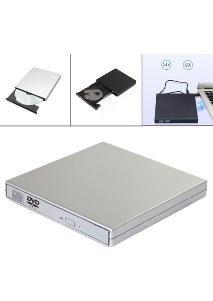 Dizüstü Bilgisayarlar Için Freneci USB 2.0 Harici Sürücü Burner -Rw Pc modelleri