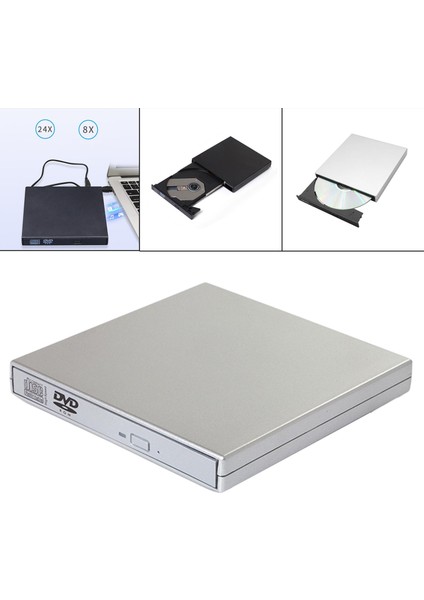 Dizüstü Bilgisayarlar Için Freneci USB 2.0 Harici Sürücü Burner -Rw Pc fırsatları