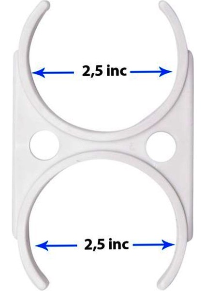 Su Arıtma Cihazı 2,5*2,5 Inç Filtre Tutucu Kelepçe