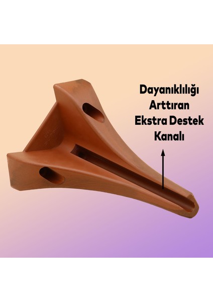 Petek Lüks Mobilya Kanepe Sehpa Tv Ünitesi Koltuk Puf Ayağı 20 cm Kahverengi Baza Ayak fırsatları