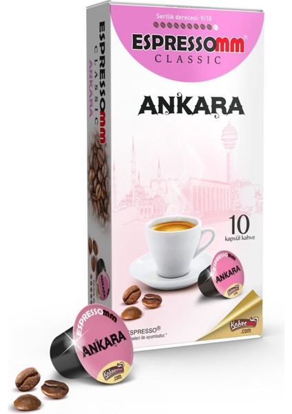 Classic Ankara Kapsül Kahve Nespresso® Uyumlu 10 Adet