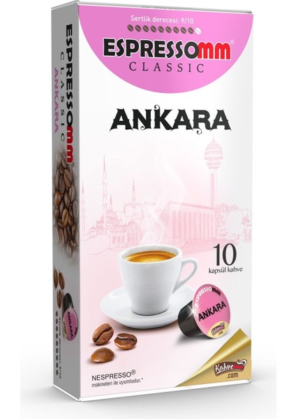 Classic Ankara Kapsül Kahve Nespresso® Uyumlu 10 Adet