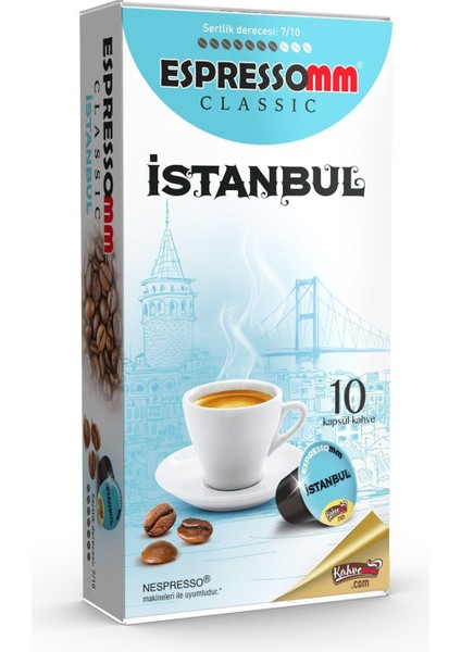 Classic İstanbul Kapsül Kahve Nespresso® Uyumlu 10 Adet