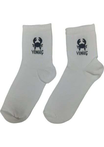 Beşiroğlu Grup Koç Burcu Tenis Gym Fitness Çorap Unisex Beyaz Astroloji Burç Desenli fiyatları