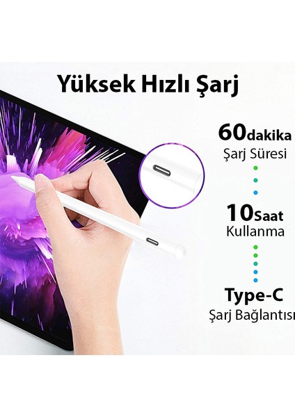 Universal Active Touch Kapasitif Stylus Tablet-Telefon Dokunmatik Kalem