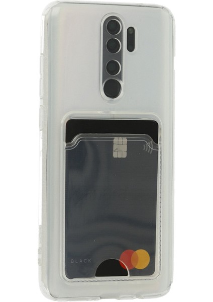 Xiaomi Redmi Note 8 Pro Kılıf Kart Şeffaf Silikon - Şeffaf