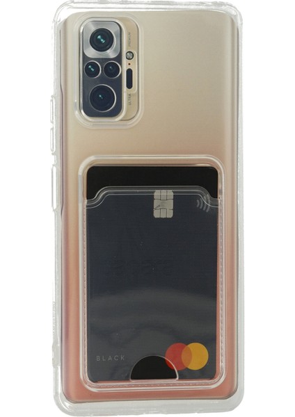 Xiaomi Redmi Note 10 Pro Kılıf Kart Şeffaf Silikon - Şeffaf