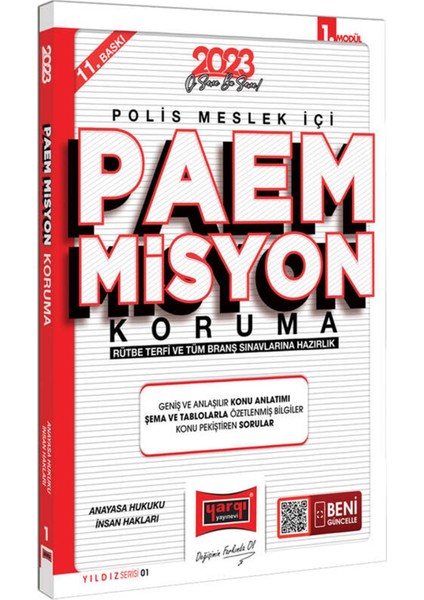 2023 Yıldız Serisi PAEM Misyon Koruma Rütbe Terfi ve Tüm Branş Sınavlarına Hazırlık Anayasa Hukuku Insan Hakları Konu Anlatımı Modül 1