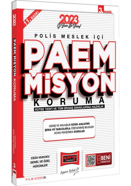 2023 Yıldız Serisi PAEM Misyon Koruma Rütbe Terfi Ceza Hukuku ve Genel Hükümler Konu Anlatımı Modül 3