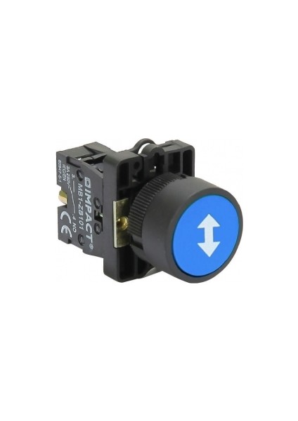 İmpact Yaylı Buton İşaretli Mavi / Beyaz Ok 22 mm