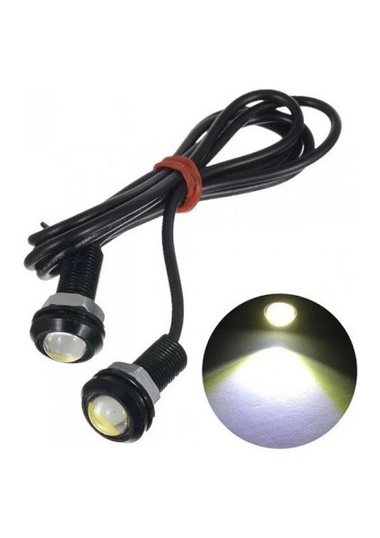 Kartal Gözü Oto Ayna Altı LED Beyaz