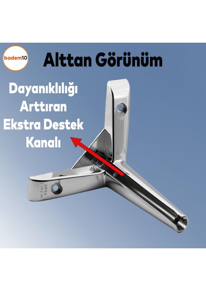Piko Lüks Mobilya Kanepe Sehpa Tv Ünitesi Koltuk Ayağı 14 cm Parlak Krom Baza Ayakları modelleri