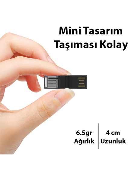Type-C USB C Micro Tf Kart Okuyucu - Telefon Tablet Pc-Laptop Bellek Kart Okuyucu