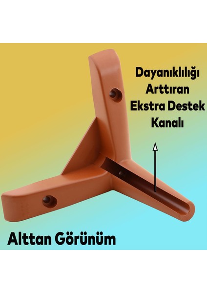 Piko Lüks Mobilya Kanepe Sehpa Tv Ünitesi Koltuk Ayağı 14 cm Kahverengi Baza Ayakları fiyatları