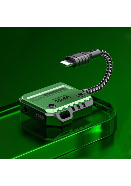 Gs1 iPhone Mıknatıslı Lightning To 3.5mm Kulaklık + 30W Hızlı Şarj Adaptörü