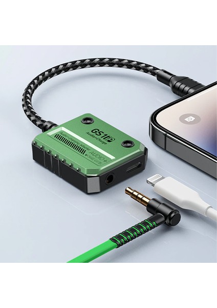 Gs1 iPhone Mıknatıslı Lightning To 3.5mm Kulaklık + 30W Hızlı Şarj Adaptörü