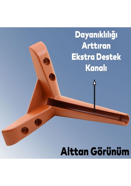Piko Lüks Mobilya Kanepe Sehpa Tv Ünitesi Koltuk Ayağı 17 cm Kahverengi Baza Ayakları fiyatları