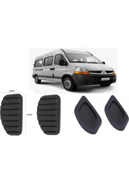 Renault Master 2 2002-2010 Debriyaj+Fren Pedal Lastiği Takımı