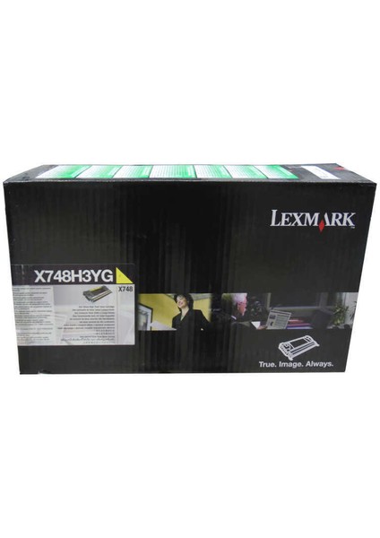 X748H3YG Orjinal Sarı Toner X748DE - X748DTE