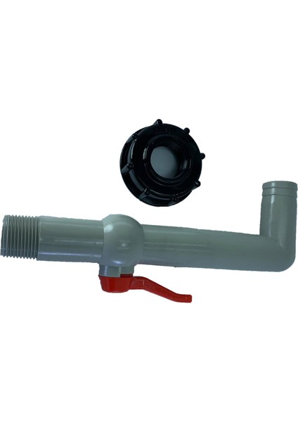 S60X6 Ibc Tank Tap Adaptörü Su Deposu Hortum Konnektörü Değiştirme Valfı G (Yurt Dışından)