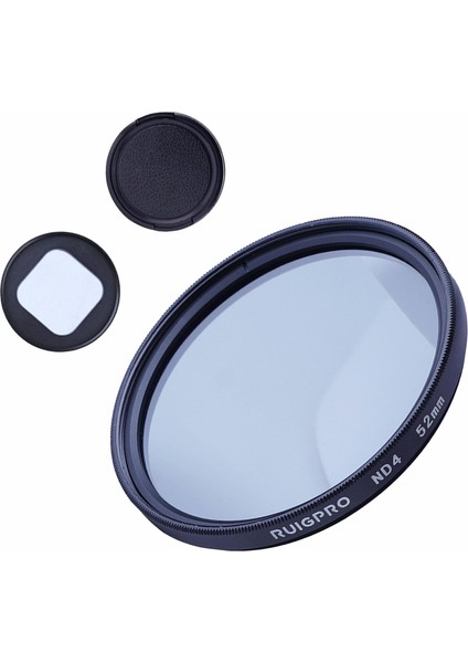 Strade Store Adaptör Aksesuarlı Lens Kapakları ile 52MM Lens Filtre Seti (Yurt Dışından)