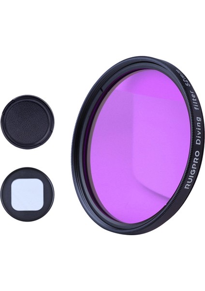 Strade Store 52MM Lens Filtre Seti + Lens Kapak Kamera Lens Parçaları 10/9 Sualtı Için (Yurt Dışından)