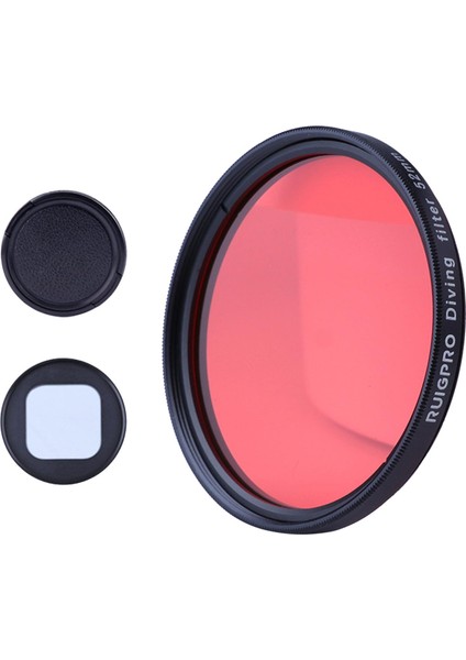 Strade Store 10/9 Kırmızı Için 52MM Lens Filtre Seti + Lens Kapak Aksesuar Aracı (Yurt Dışından)